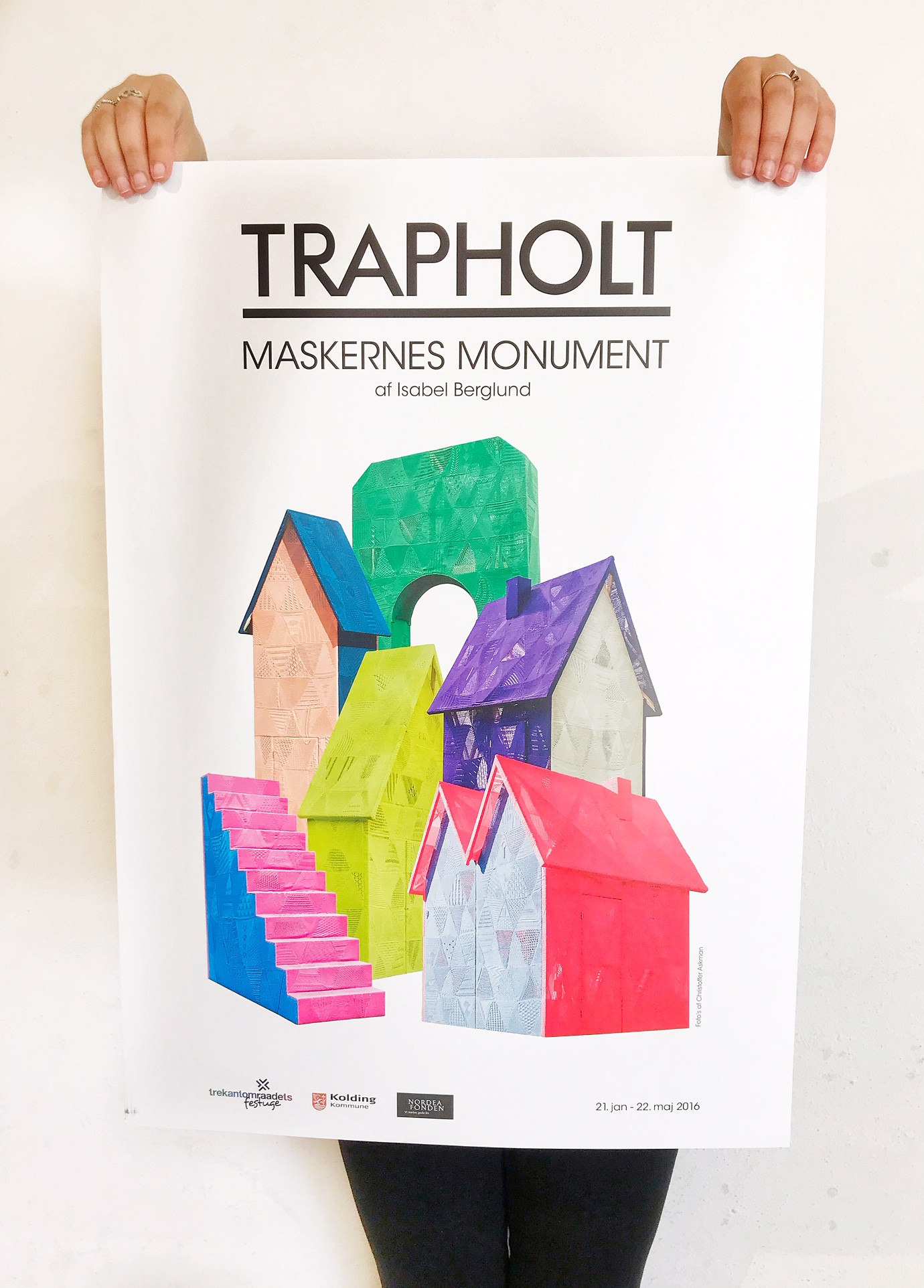 idiom skive flaske Maskernes Monument Plakat - Trapholt Designbutik