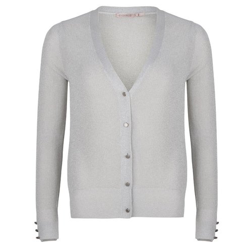 Cardigan Lurex Silver