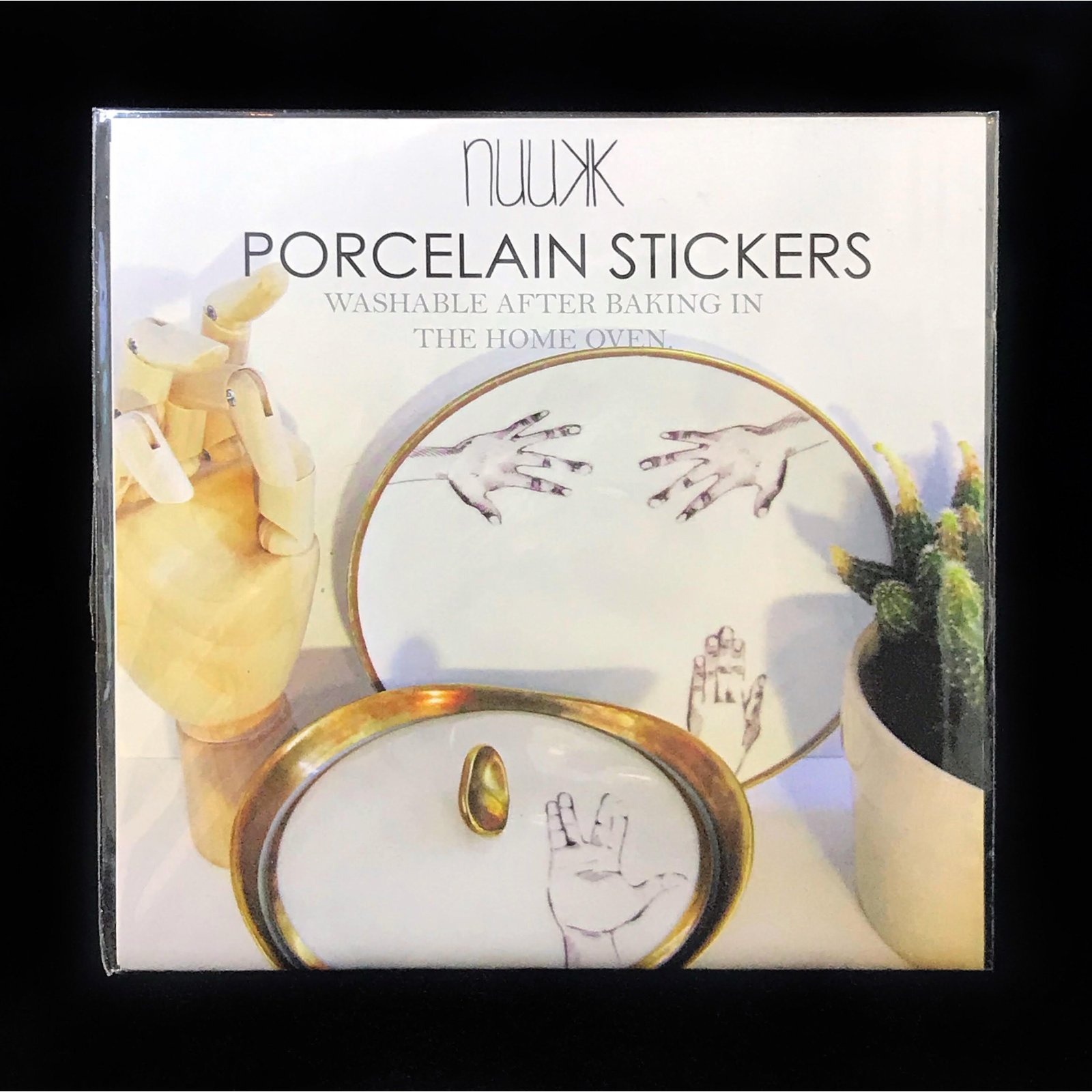 Porcelain Stickers Hands Trapholt Designbutik