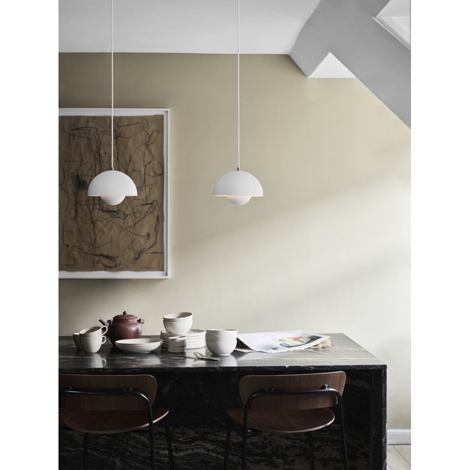Flowerpot Pendant VP1 Mat Hvid