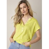 Lime Placket Top