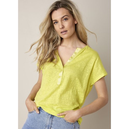 Lime Placket Top