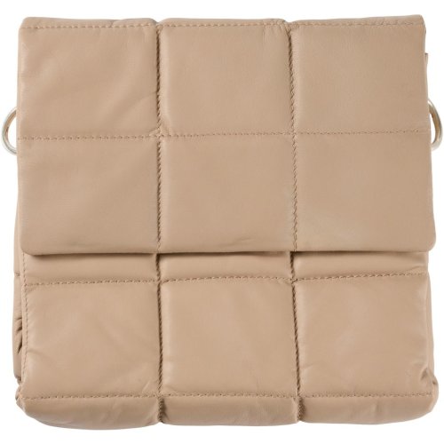 Quilted Bag Satin Beige