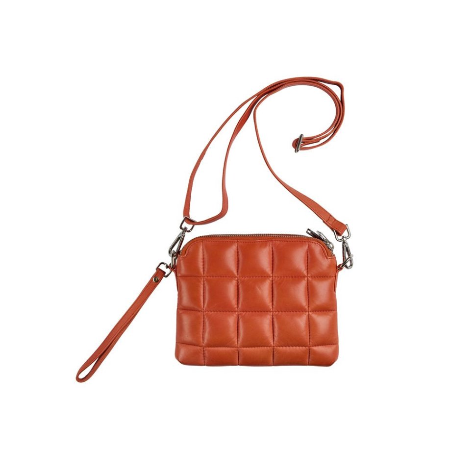 Quilted Clutch Orange