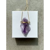 Halskæde Raw Amethyst