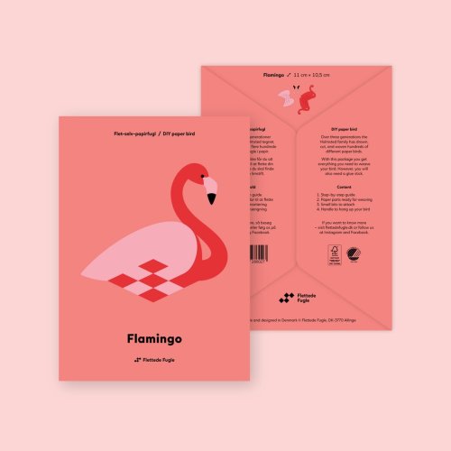Flettede Fugle Flamingo