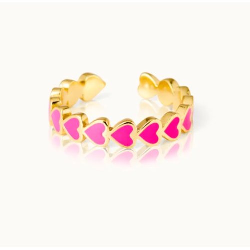 Hjerte Ring Pink