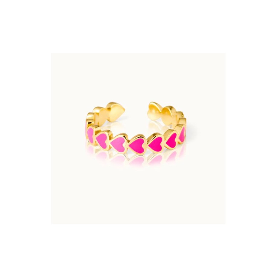 Hjerte Ring Pink