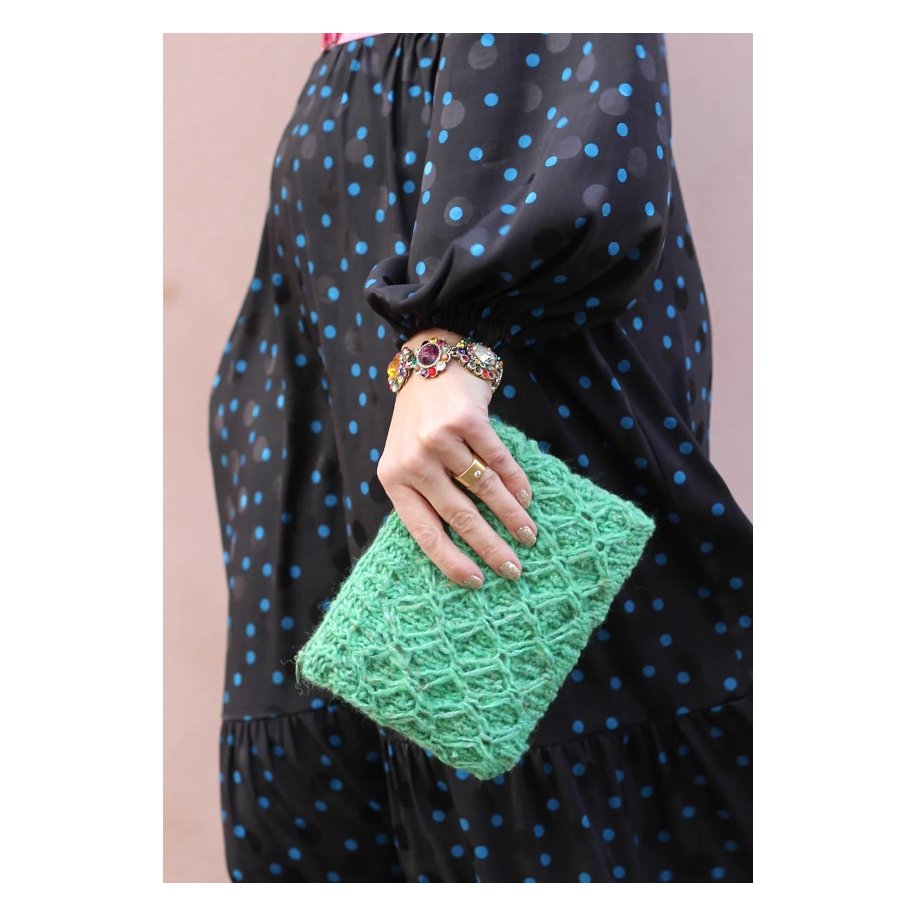 Dagmar Purse Strikkekit green