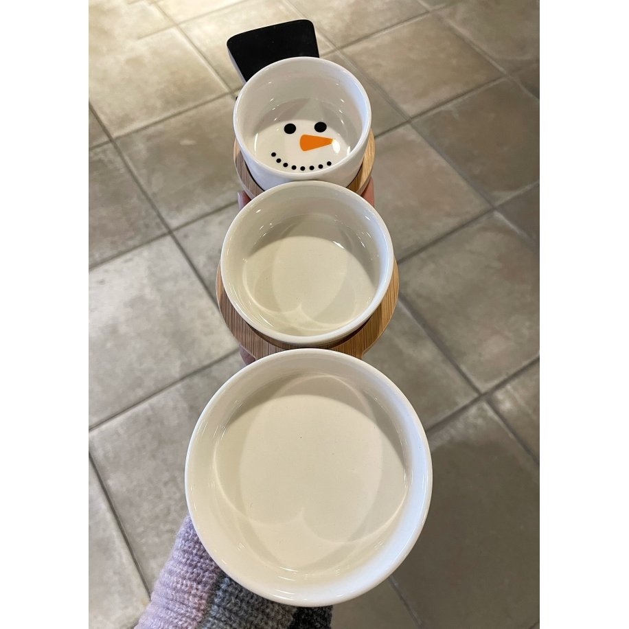 Snowman Candy Plate