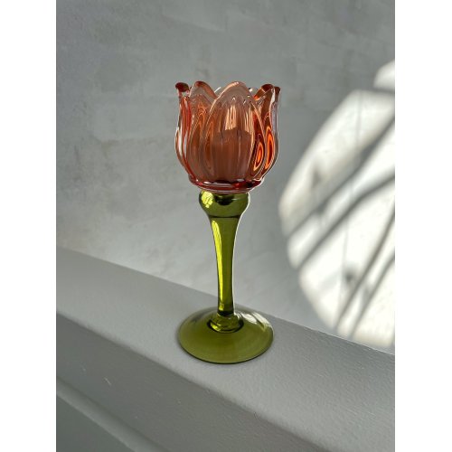 Tulip Candle Holder orange