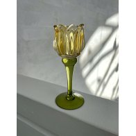 Tulip Candle Holder yellow