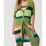 Stribet Strik Cardigan
