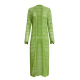 Lime Knit Cardigan