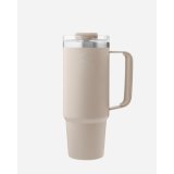 Thermo Cup With Straw Beige