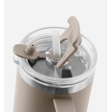 Thermo Cup With Straw Beige