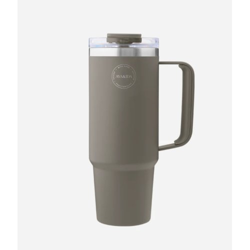 Thermo Cup With Straw Driftwood