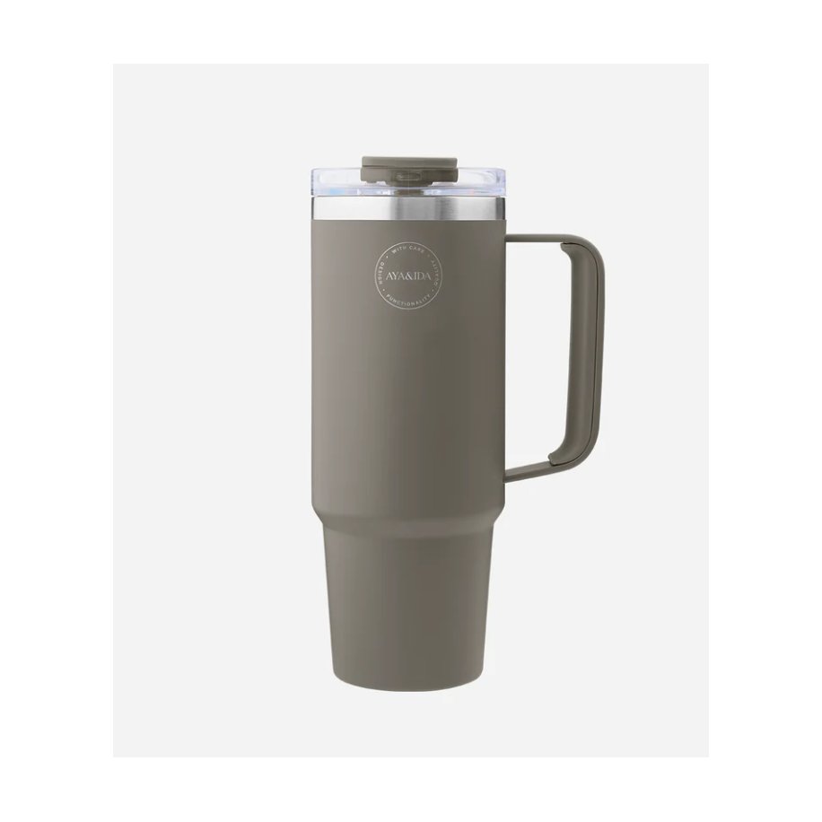 Thermo Cup With Straw Driftwood