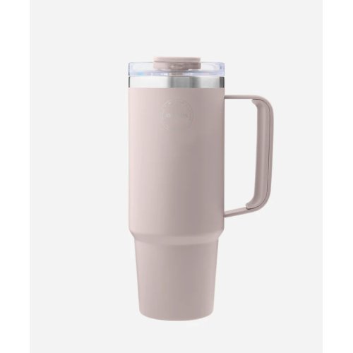 Thermo Cup With Straw Soft Rose